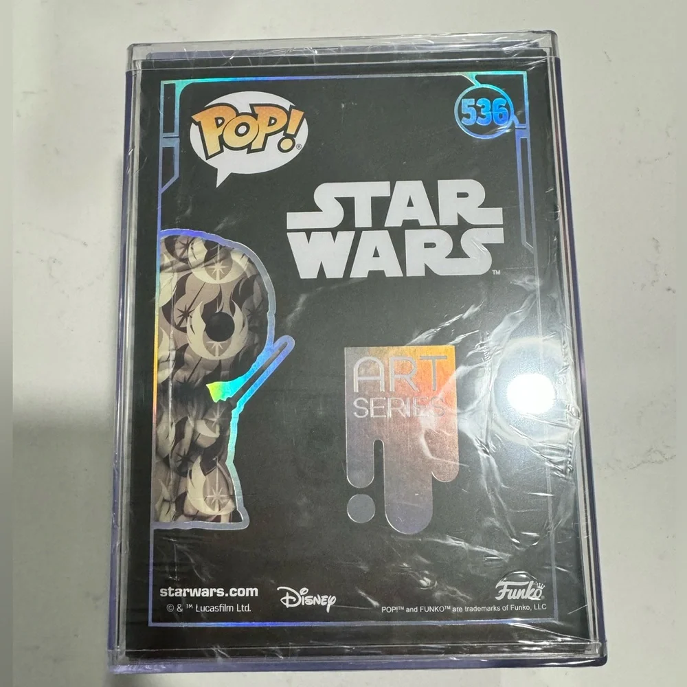 Obi-Wan Kenobi Funko Pop! Star Wars #536 Art Series Protector Case Sealed - Picture 6 of 6